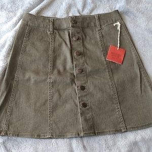 NWT Mossimo button down demin skirt